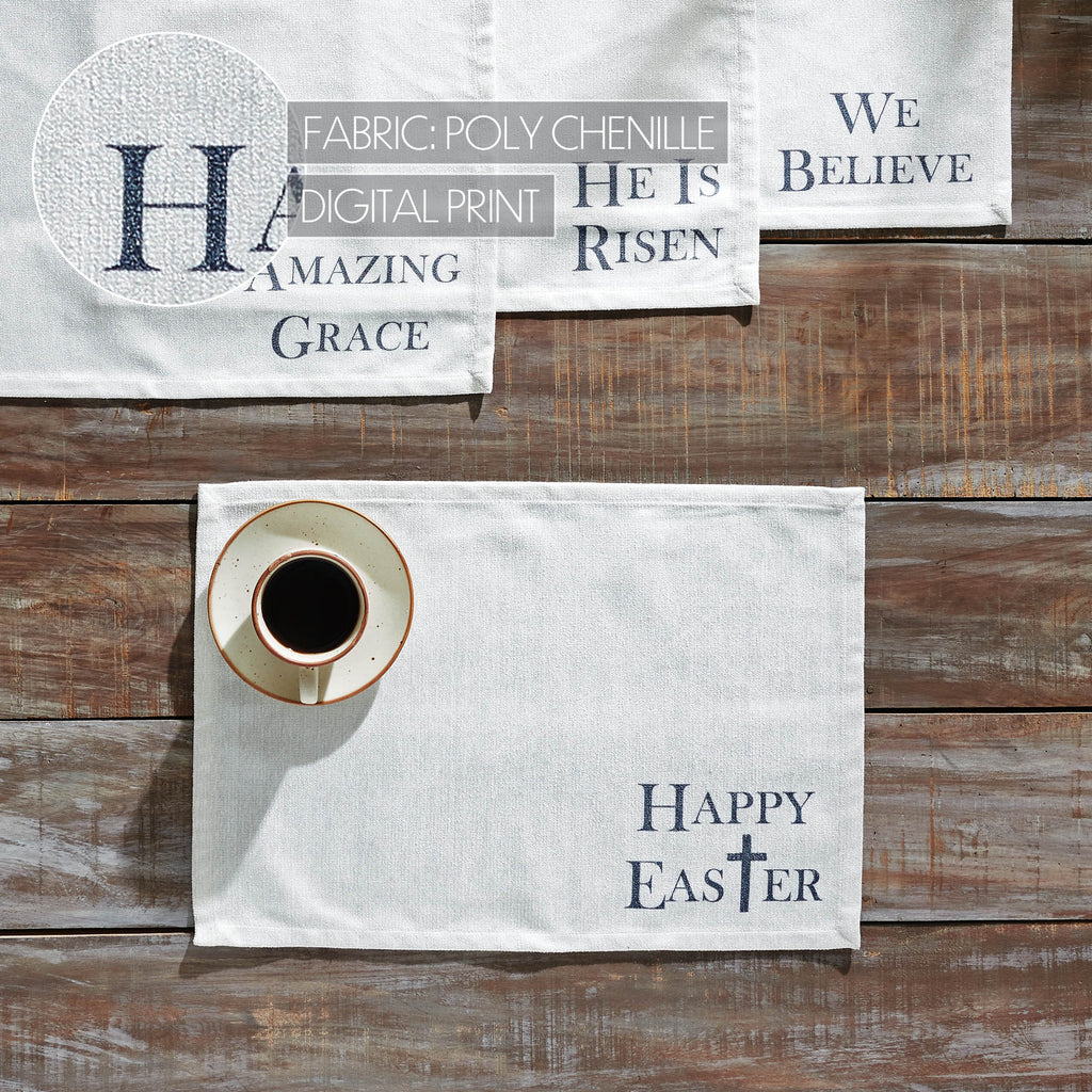 Placemat 13x19 Set 4 Polyester
