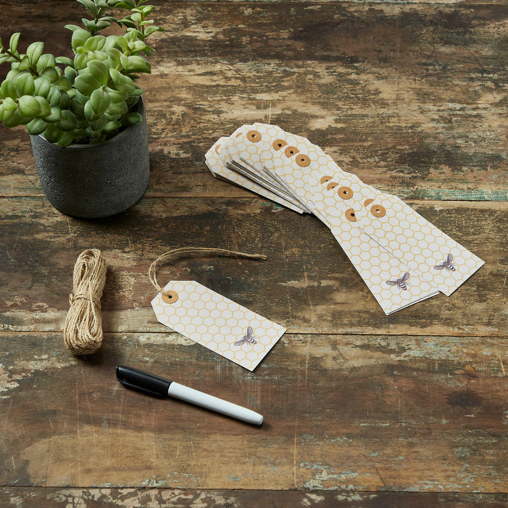 Paper Tag 9pt w/ Twine 4.75x2.25 Set 50