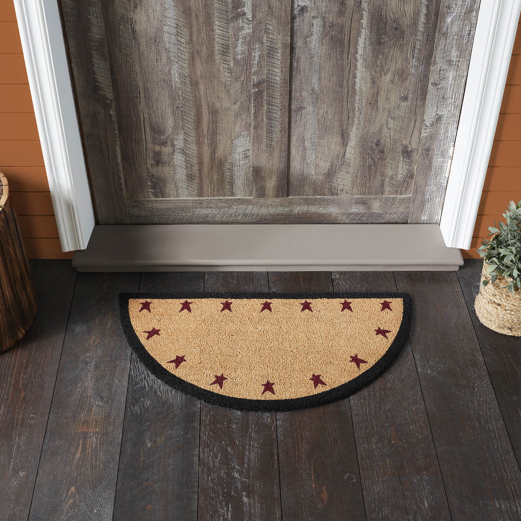Rug 16.5x33 Half Circle Coir