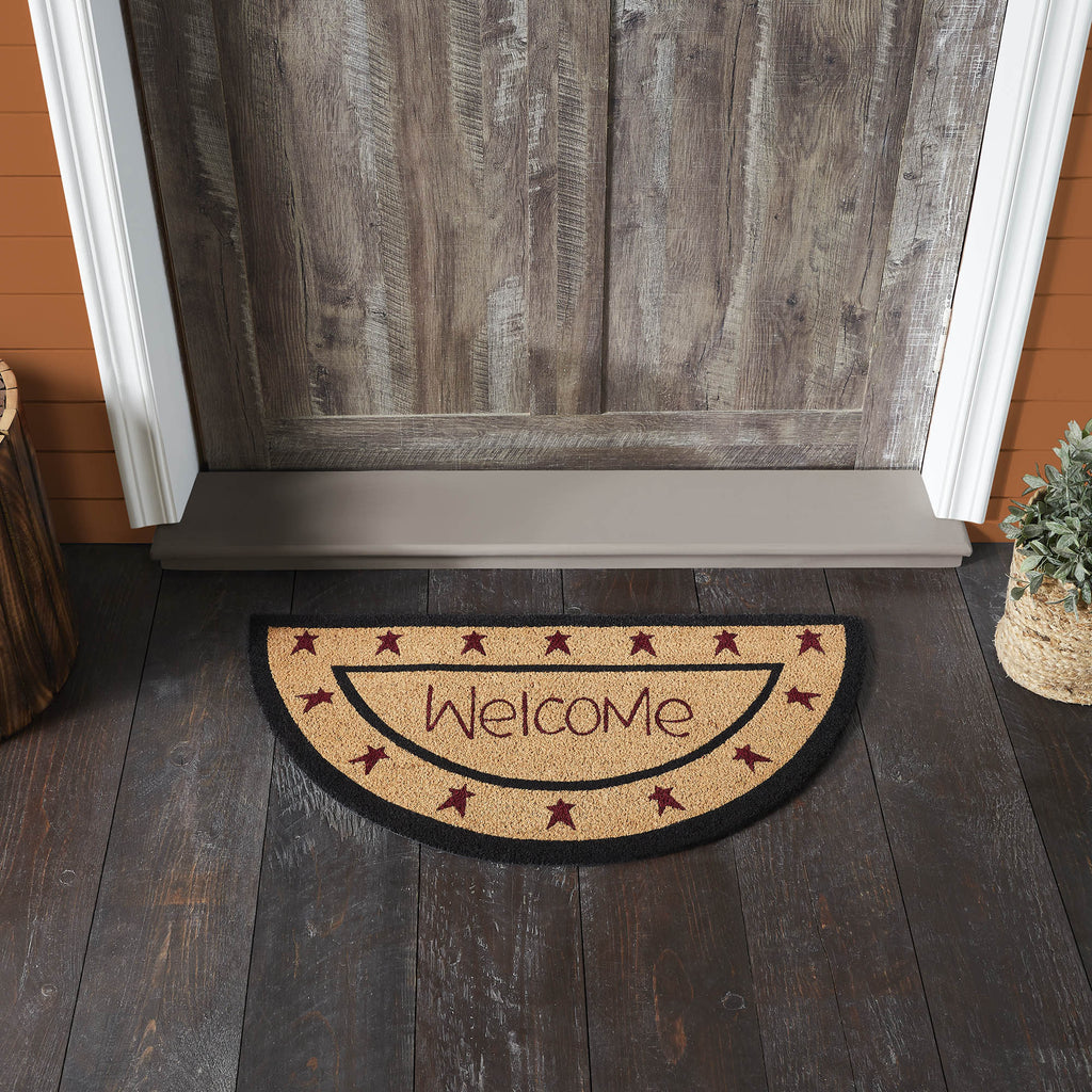 Rug 16.5x33 Half Circle Coir