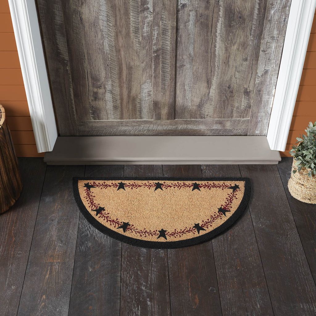 Rug 16.5x33 Half Circle Coir