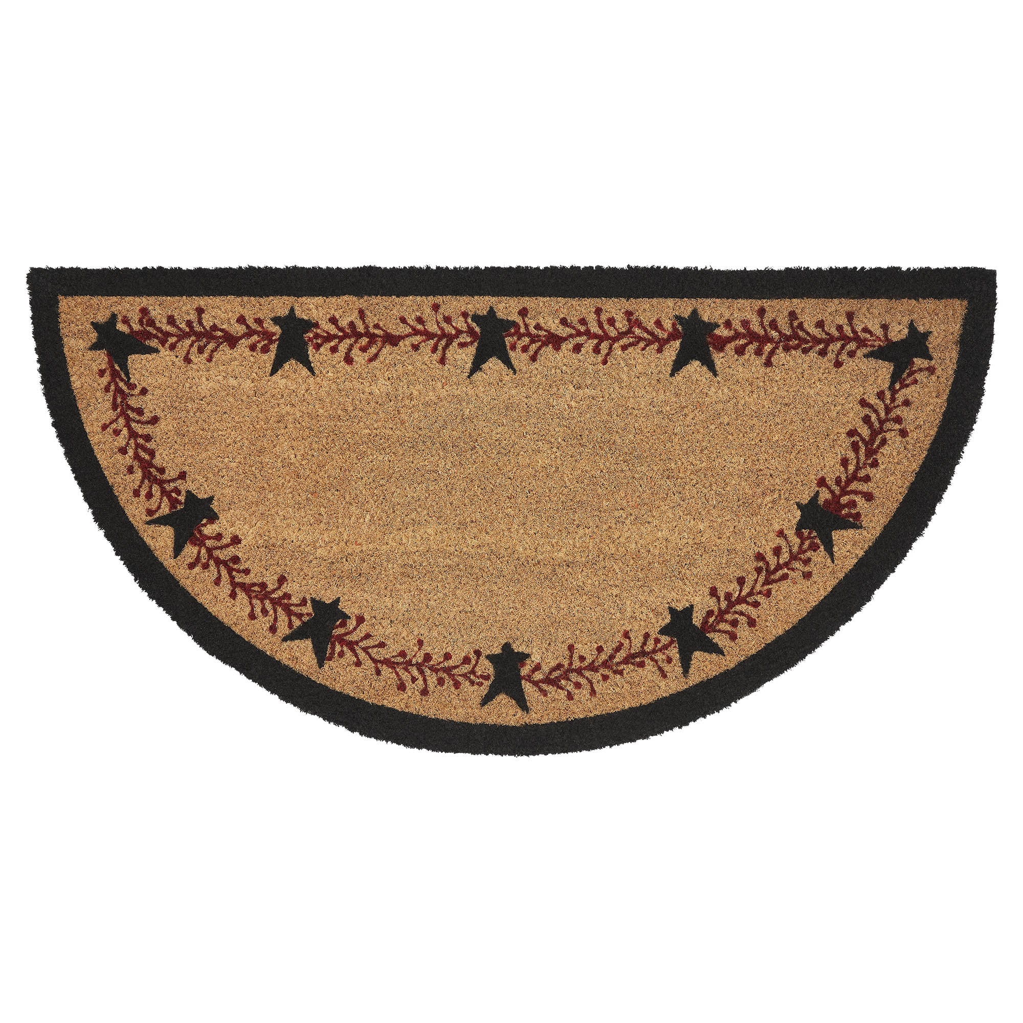 Half Circle Rustic Rugs Pip Vinestar Coir Rug Half Circle 16.5x33 – Pine Valley Quilts