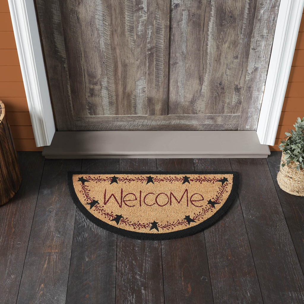 Rug 16.5x33 Half Circle Coir