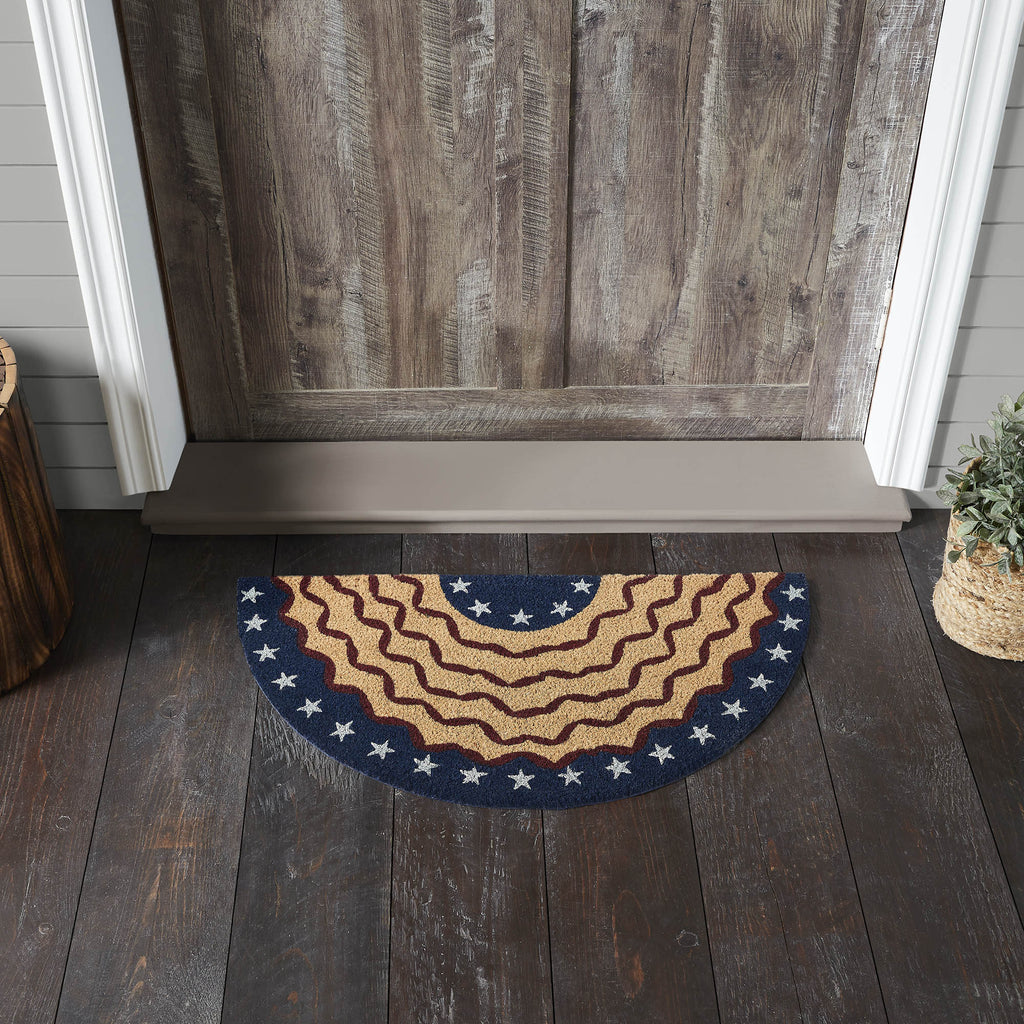Rug 16.5x33 Half Circle Coir