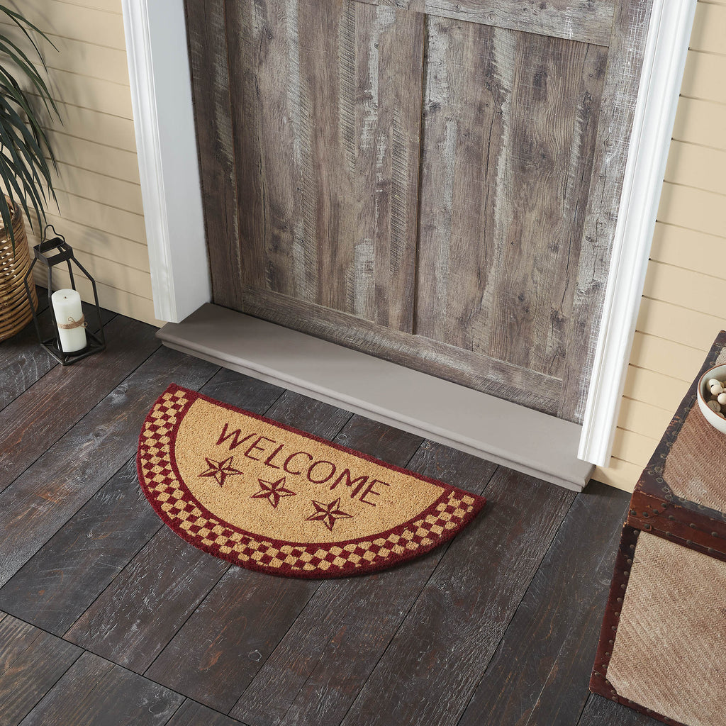 Rug 16.5x33 Half Circle Coir