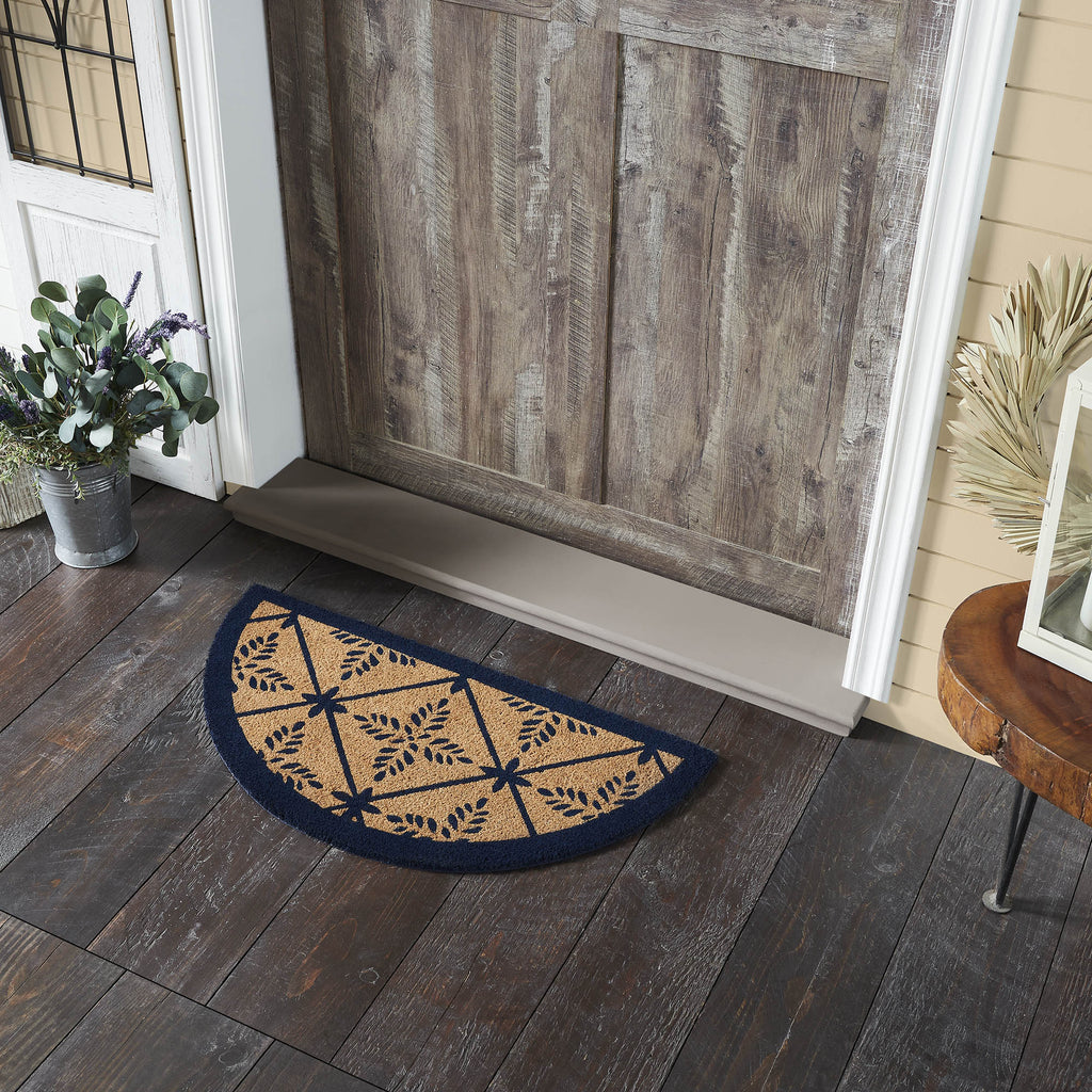 Rug 16.5x33 Half Circle Coir