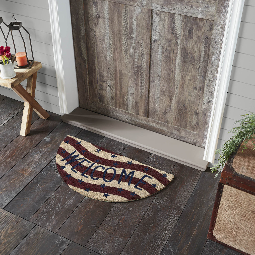 Rug 16.5x33 Half Circle Coir