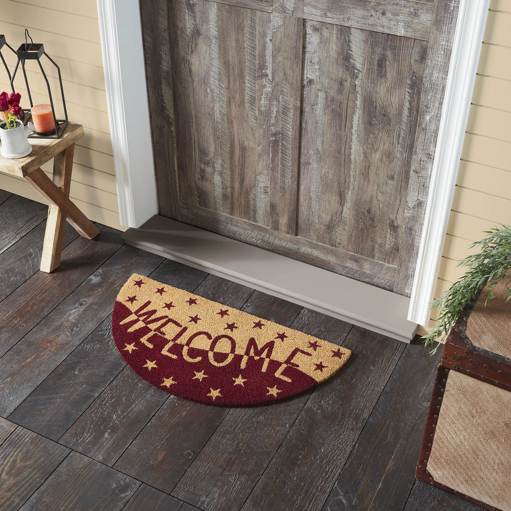 Rug 16.5x33 Half Circle Coir