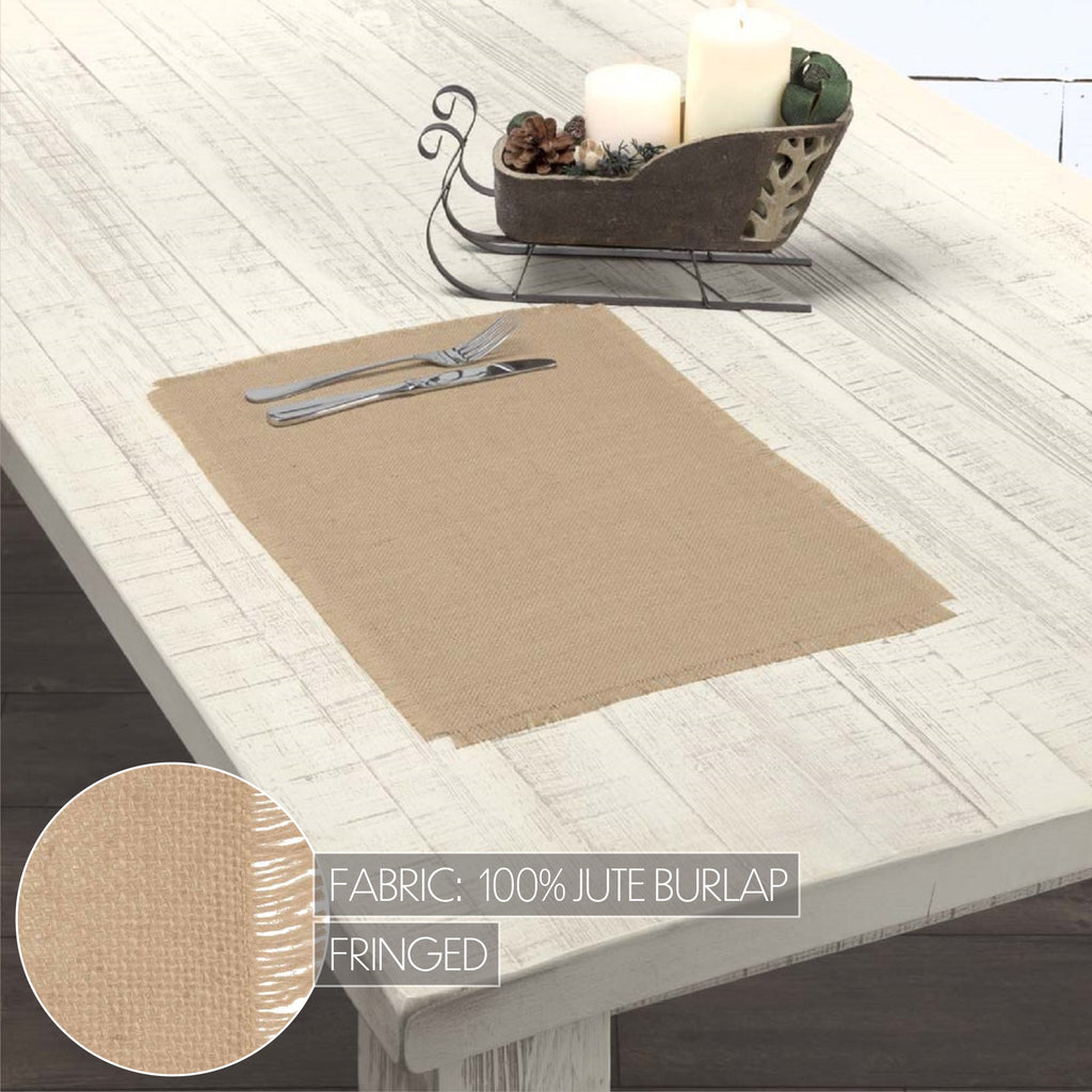 Placemat 12x18 Set 6 Jute Woven